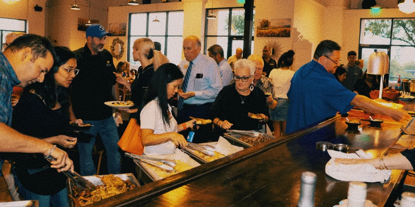 Candid moment from The Venue Clermont grand opening and ribbon cutting celebration